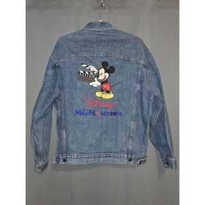 Mickey, Inc Vintage Disney MGM Studios Mickey Mouse Denim Jacket Mens Size Small